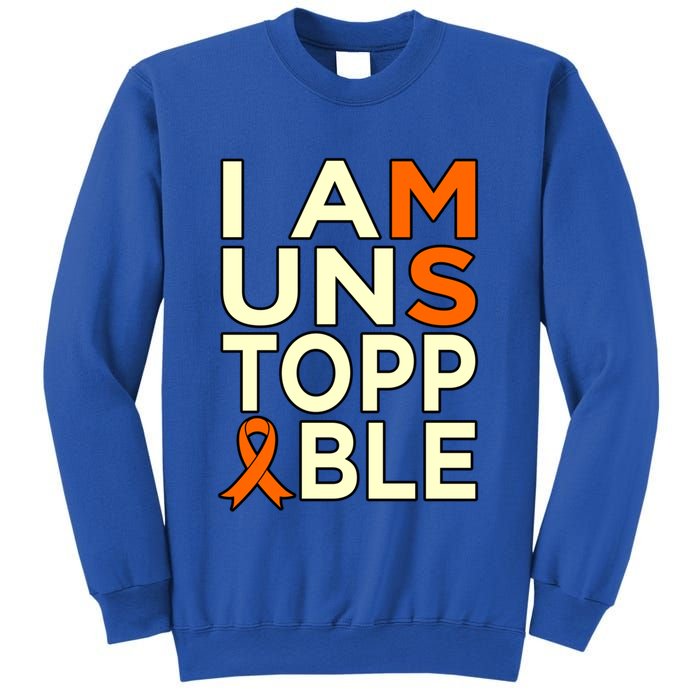Unstoppable Multiple Sclerosis Awareness Support Graphic Cute Gift Sweatshirt