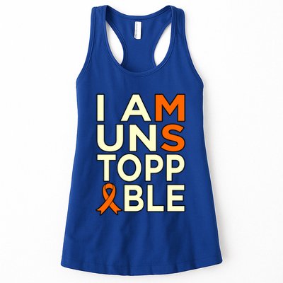 Unstoppable Multiple Sclerosis Awareness Support Graphic Cute Gift Womens Tank Top