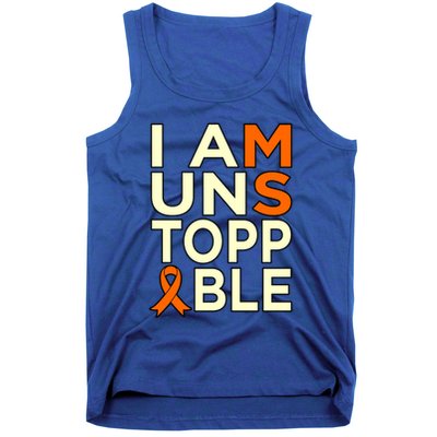 Unstoppable Multiple Sclerosis Awareness Support Graphic Cute Gift Tank Top