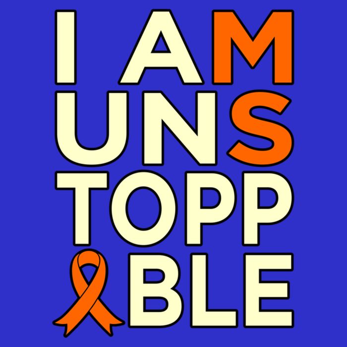 Unstoppable Multiple Sclerosis Awareness Support Graphic Cute Gift Visor