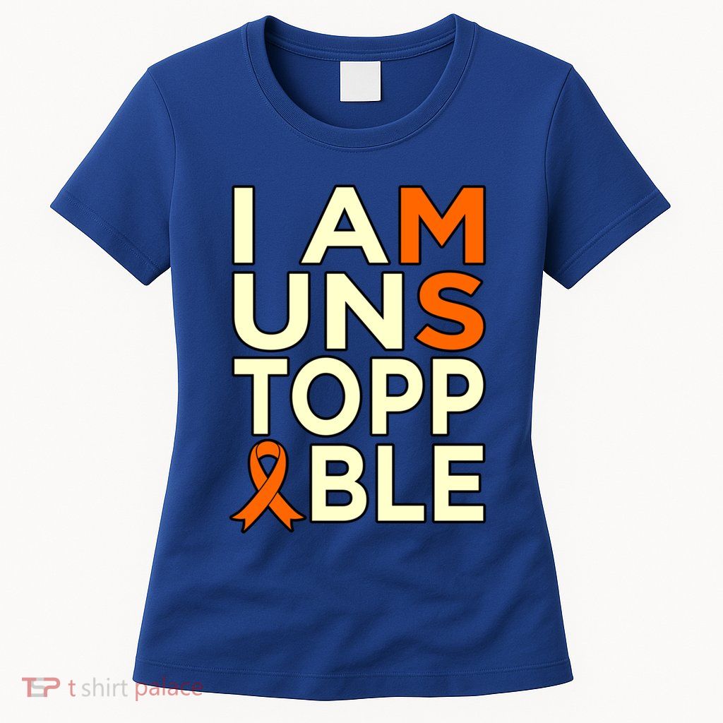 Unstoppable Multiple Sclerosis Awareness Support Graphic Cute Gift Womens T-Shirt