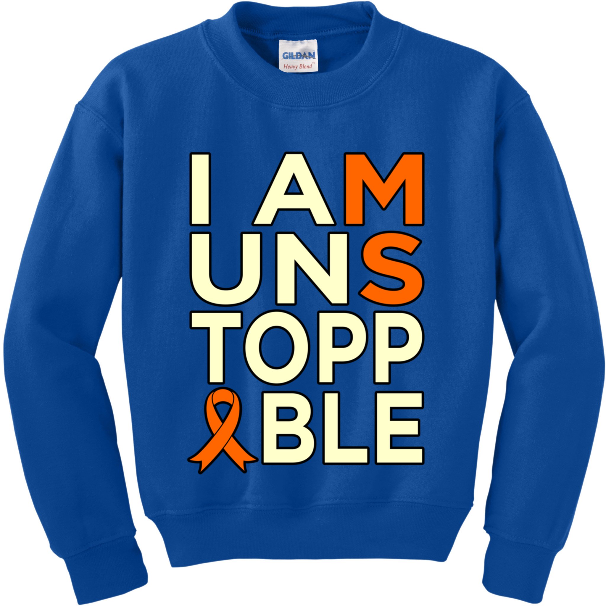 Unstoppable Multiple Sclerosis Awareness Support Graphic Cute Gift Kids Sweatshirt