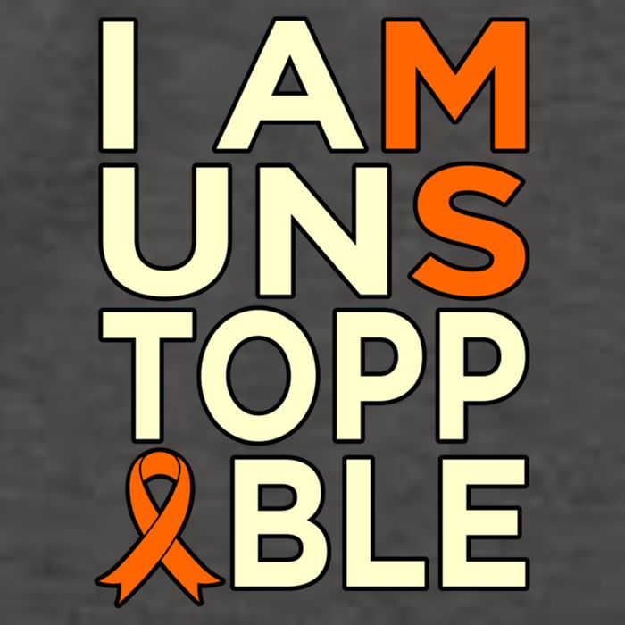 Unstoppable Multiple Sclerosis Awareness Support Graphic Cute Gift Vector Backpack
