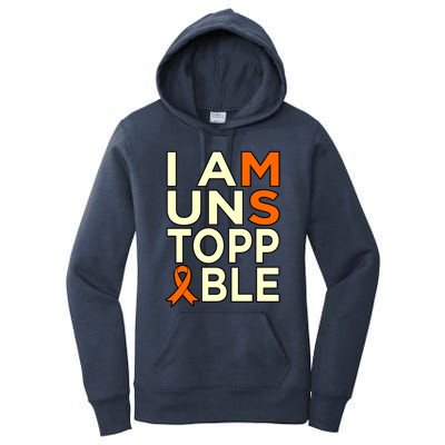 Unstoppable Multiple Sclerosis Awareness Support Graphic Cute Gift Women's Pullover Hoodie