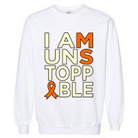 Unstoppable Multiple Sclerosis Awareness Support Graphic Cute Gift Garment-Dyed Sweatshirt