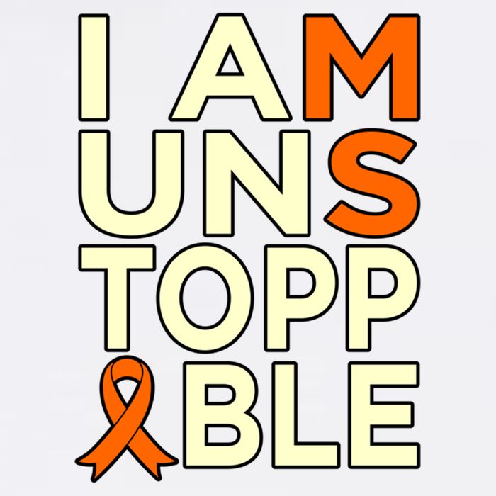 Unstoppable Multiple Sclerosis Awareness Support Graphic Cute Gift Garment-Dyed Sweatshirt