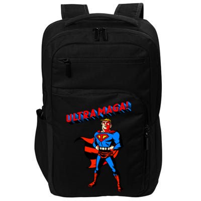 Ultra MAGA Superhero Parody Trump 2024 Anti Biden Impact Tech Backpack