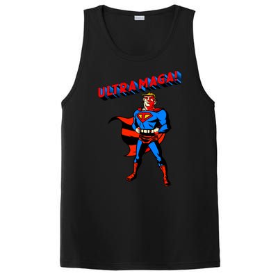 Ultra MAGA Superhero Parody Trump 2024 Anti Biden PosiCharge Competitor Tank