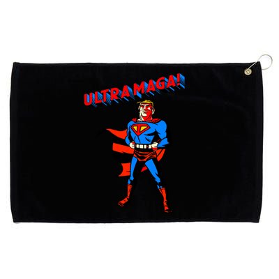 Ultra MAGA Superhero Parody Trump 2024 Anti Biden Grommeted Golf Towel