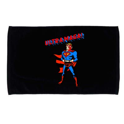 Ultra MAGA Superhero Parody Trump 2024 Anti Biden Microfiber Hand Towel