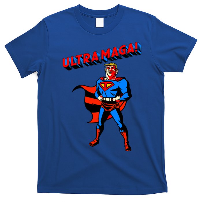 Ultra MAGA Superhero Parody Trump 2024 Anti Biden T-Shirt