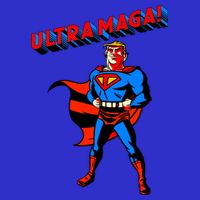 Ultra MAGA Superhero Parody Trump 2024 Anti Biden Baby Bodysuit