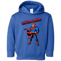 Ultra MAGA Superhero Parody Trump 2024 Anti Biden Toddler Hoodie