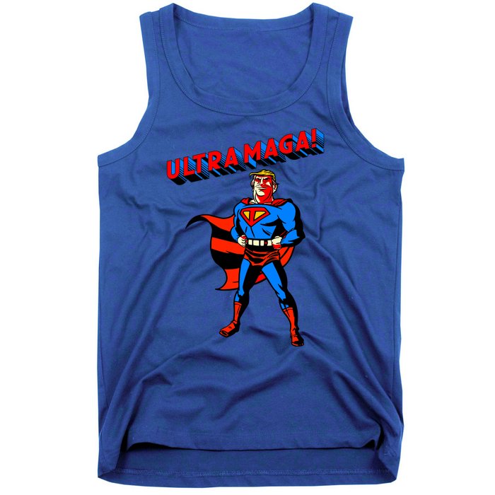 Ultra MAGA Superhero Parody Trump 2024 Anti Biden Tank Top