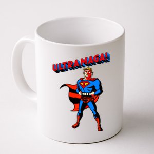 Ultra MAGA Superhero Parody Trump 2024 Anti Biden Coffee Mug