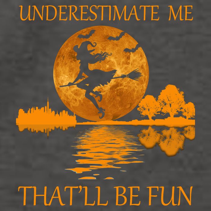 Underestimate Me That'll Be Fun Witch Vector Backpack