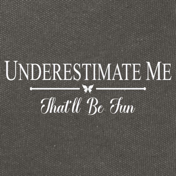Underestimate Me That’ll Be Fun Fathers Day Cotton Canvas Backpack