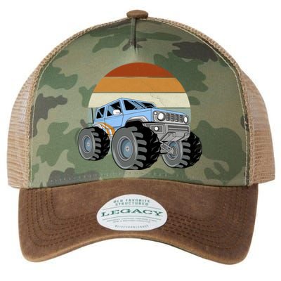 Unique Monster Truck Funny Gift Retro Vintage Meaningful Gift Legacy Tie Dye Trucker Hat