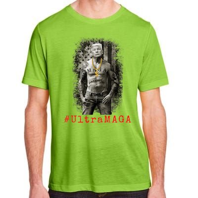 Ultra MAGA Trump The Great MAGA King Funny Gangster Adult ChromaSoft Performance T-Shirt