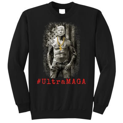 Ultra MAGA Trump The Great MAGA King Funny Gangster Sweatshirt