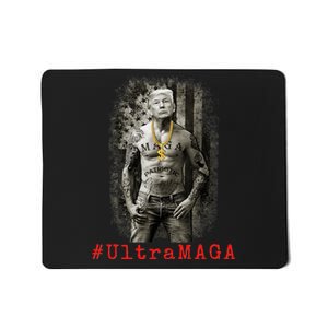 Ultra MAGA Trump The Great MAGA King Funny Gangster Mousepad