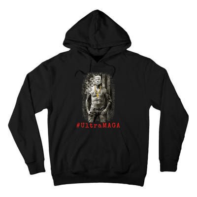 Ultra MAGA Trump The Great MAGA King Funny Gangster Tall Hoodie