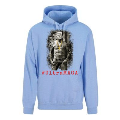 Ultra MAGA Trump The Great MAGA King Funny Gangster Unisex Surf Hoodie