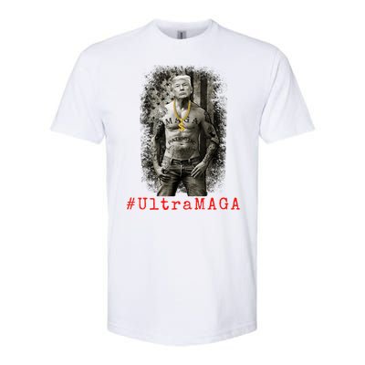 Ultra MAGA Trump The Great MAGA King Funny Gangster Softstyle CVC T-Shirt