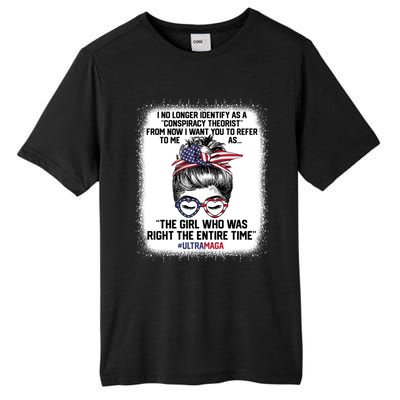 Ultra Maga Trump Was Right Entire Time Bleached Meaningful Gift Tall Fusion ChromaSoft Performance T-Shirt