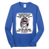 Ultra Maga Trump Was Right Entire Time Bleached Meaningful Gift Tall Long Sleeve T-Shirt