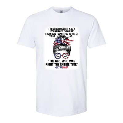 Ultra Maga Trump Was Right Entire Time Bleached Meaningful Gift Softstyle® CVC T-Shirt