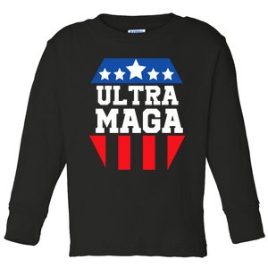 Ultra Maga: Trump 2024 Republican Revival Toddler Long Sleeve Shirt