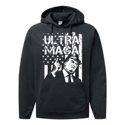 Ultra Maga: The Trump 2024 Republican Revival Performance Fleece Hoodie