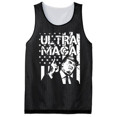 Ultra Maga: The Trump 2024 Republican Revival Mesh Reversible Basketball Jersey Tank