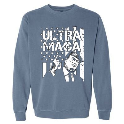 Ultra Maga: The Trump 2024 Republican Revival Garment-Dyed Sweatshirt