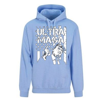 Ultra Maga: The Trump 2024 Republican Revival Unisex Surf Hoodie