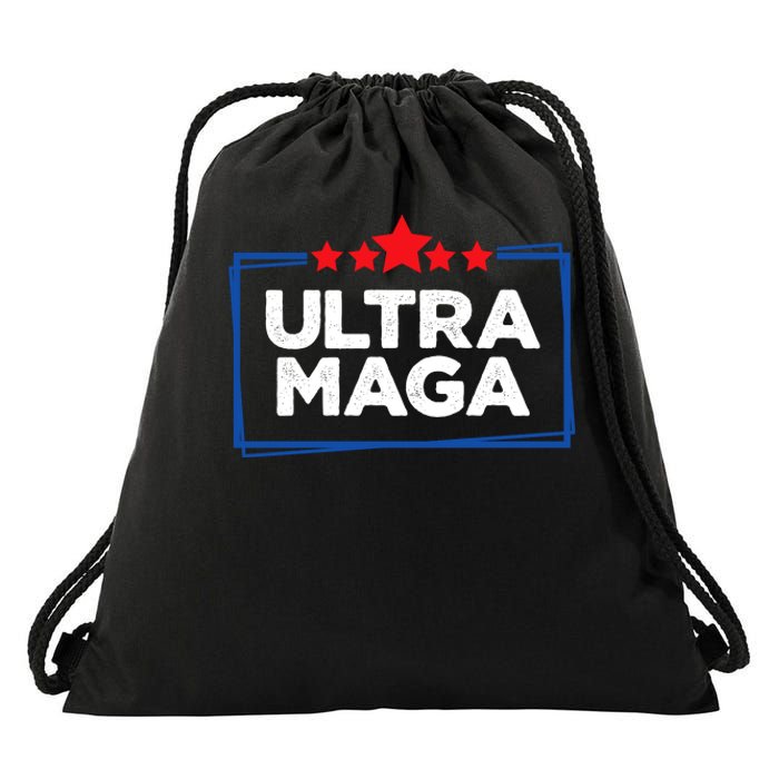 Ultra Maga: Trump 2024 Uniting Republicans Drawstring Bag