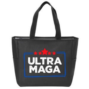 Ultra Maga: Trump 2024 Uniting Republicans Zip Tote Bag