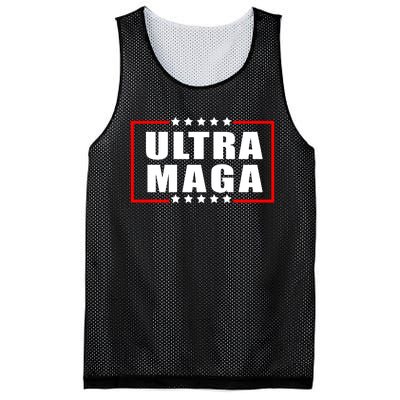 Ultra Maga: Trump 2024 Republican Resurgence Mesh Reversible Basketball Jersey Tank