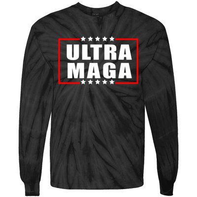 Ultra Maga: Trump 2024 Republican Resurgence Tie-Dye Long Sleeve Shirt