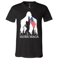 Ultra Maga: Trump 2024 Republican Crusade V-Neck T-Shirt