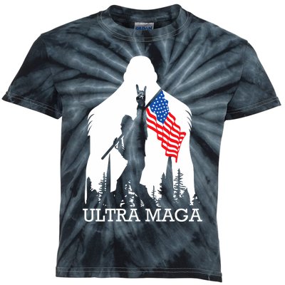 Ultra Maga: Trump 2024 Republican Crusade Kids Tie-Dye T-Shirt