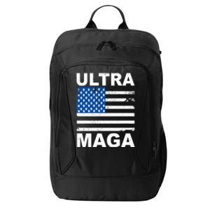 Ultra Maga Trump USA Flag City Backpack