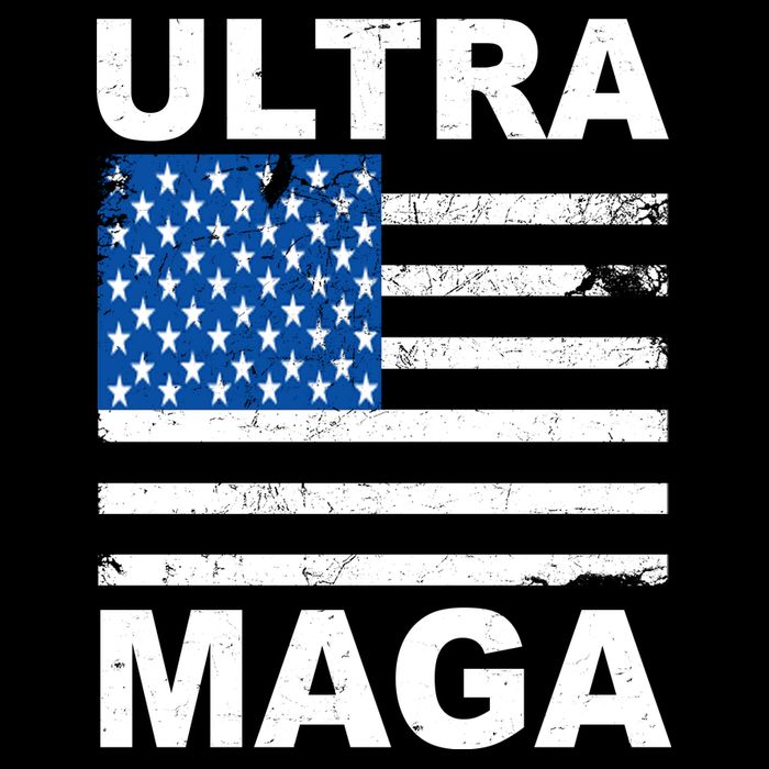 Ultra Maga Trump USA Flag Bucket Hat