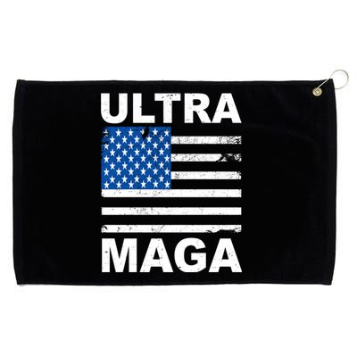 Ultra Maga Trump USA Flag Grommeted Golf Towel