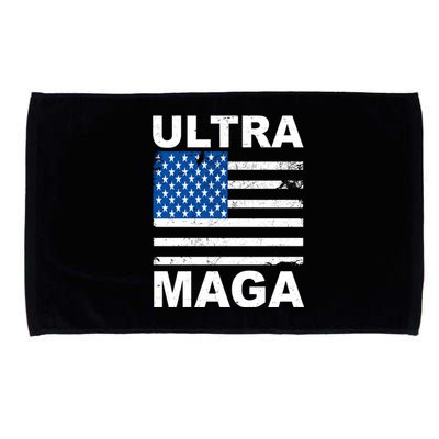 Ultra Maga Trump USA Flag Microfiber Hand Towel