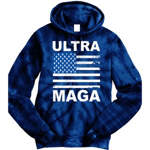 Ultra Maga Trump USA Flag Tie Dye Hoodie