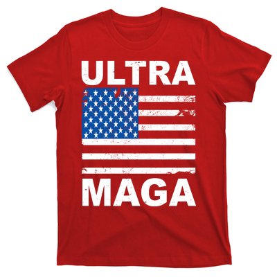 Ultra Maga Trump USA Flag T-Shirt