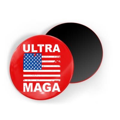 Ultra Maga Trump USA Flag Magnet