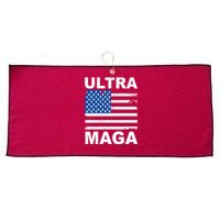 Ultra Maga Trump USA Flag Large Microfiber Waffle Golf Towel